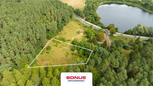 Działka 3974 m2 w otoczeniu lasu