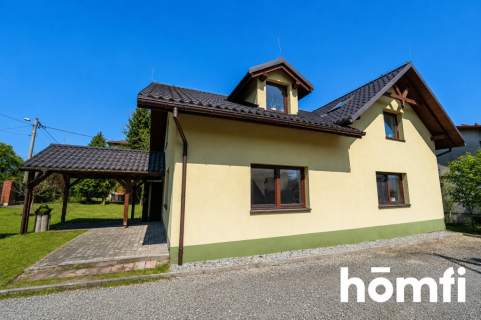 Dom w Wilkowicach ogród widok na góry 160 m2