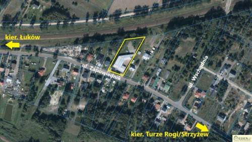 Atrakcyjny budynek usług-produk. 900 m2 - działka 42 ary w Łukowie