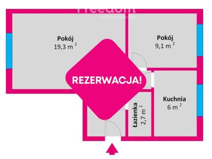 Mieszkanie 2 pokoje Rzeszów ul. Broniewskiego