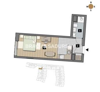 Dostępne mieszkania od 25m2 do 63m2.