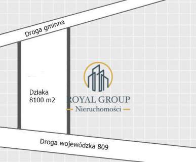 Działka przy drodze wojewódzkiej
