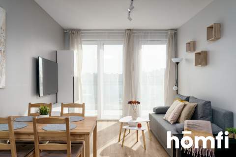 2pok umeblowane 40m2 Aquapark, balkon, garaż