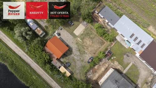 Działka z domkiem i pozwoleniem na budowę