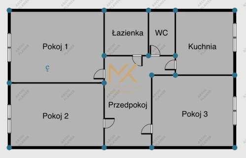 Rozkładowe 55 m 3 pokoje Blisko centrum i PKP
