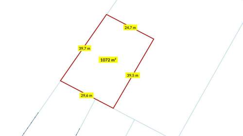 Działka budowlana 1072m2 Mochała