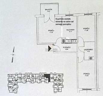 Apartament Jagodno 3M - 65,8 m Garaż 