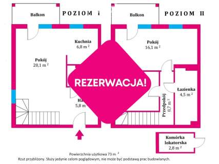Dwupoziomowe mieszkanie na Zieleńcu