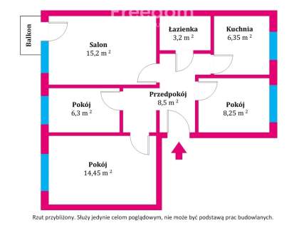 4 pokojowe mieszkanie na Rubinkowie