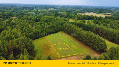 Działka otoczona lasem 1100m w Rogóźnie nad Narwią