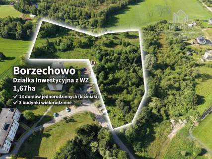 Działka inwestycyjna 1,67 ha z WZ na 16 budynków