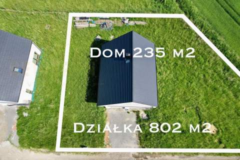 Dom wolnostojący 235 m2 z garażem, działka 800 m 