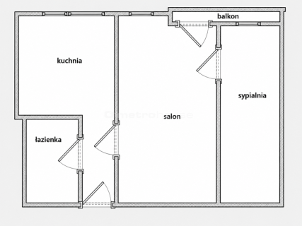 Mieszkanie na sprzedaż, 34,54 m2, Łódź