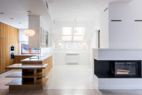 Piękny słoneczny penthouse w Wilanowie Królewskim