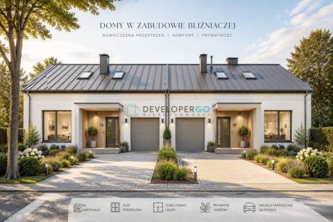 Budynek z cegły na zabudowę bliźniaczą