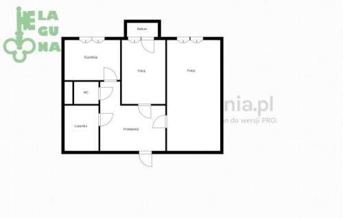 Mieszkanie w centrum Kutna, 1 piętro, 2 pokoje, balkon, niska...
