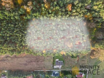 Działki z leśnym klimatem obok jeziora 1300 m2