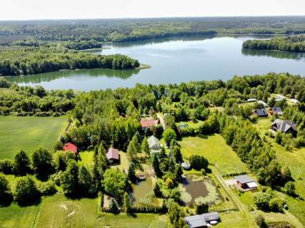 Działka rekreacyjna 1950 m2 / dom 35 m2 / 100 metrów jezioro...