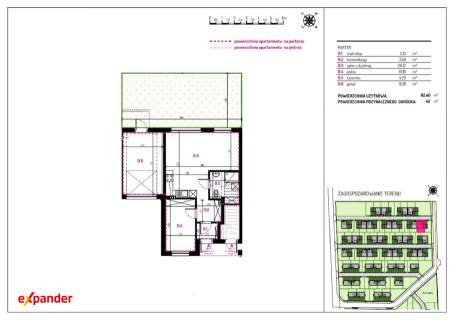 Mieszkanie 2-pokojowe 62,40 m2 z balkonem Siechnice