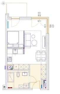 Semi one-bedroom nowe mieszkanie Kościuszki 47