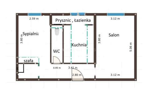 Mieszkanie na sprzedaż, 42,3 m2, Zabrze