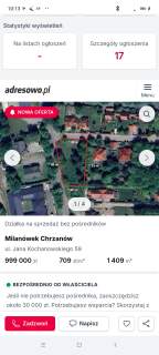 Sprzedam działkę budowlaną Milanówek