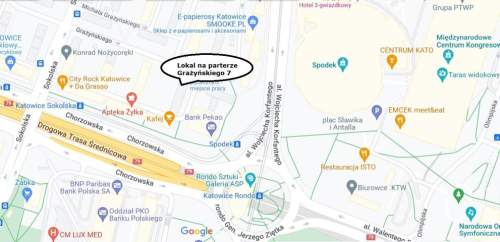 Katowice ul. Grażyńskiego 7, pow. 129 m2, gabinety inne