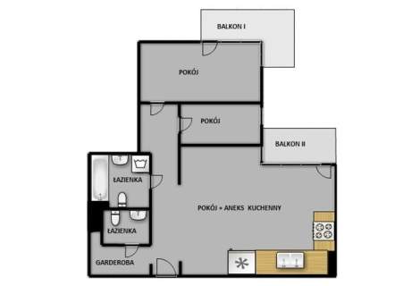3 pokoje z miejscem w garażu, 81 m2 - Postępu 10