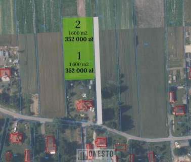 2 działki budowlane Płouszowice, gm. Jastków
