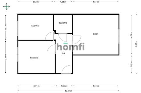 Ciche 2 pokoje 48 m2 okolice Ronda Wiatraczna
