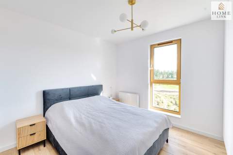 Nowe mieszkanie, wysoki stanard i duży balkon.