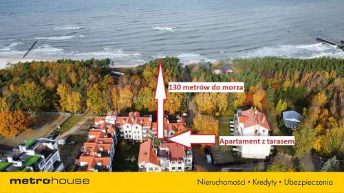 Apartament z tarasem w Rowach, 130 m do morza