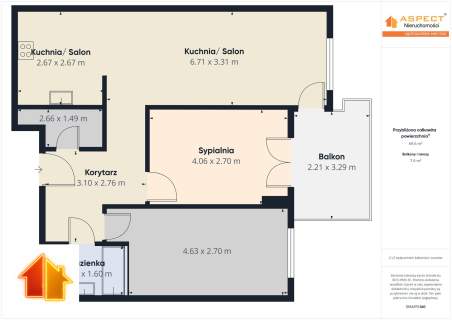 Nowoczesne mieszkanie w centrum miasta - 70m2