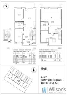 Piętro Poddasze - 129m2. Ogród. 2 x parking