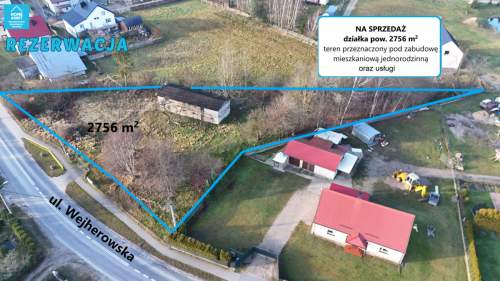 Działka 2756 m - idealna pod dom lub inwestycję