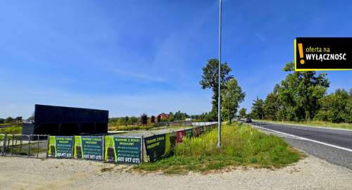 Działka inwestycyjna 2,41 ha przy DK74