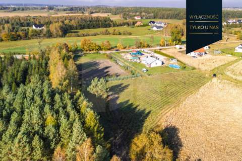 Działka budowlana 2299m2 przy lesie Trąbki Małe