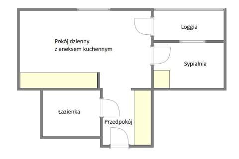2 pokojowe mieszkanie 27,55 m2 ul. Dunikowskiego