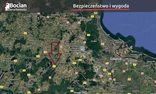 Płaska, uzbrojona, słoneczna Borkowo k. Żukowa