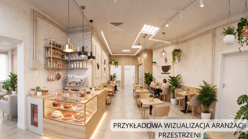 Lokal handlowo-usługowy na parterze z witryną od ulicy