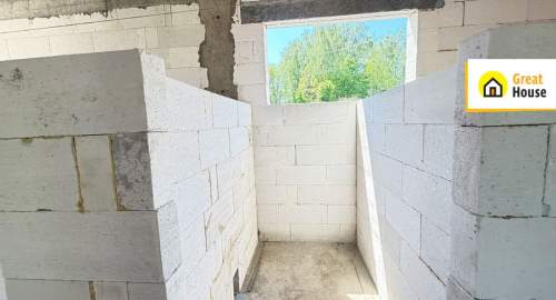 Nowoczesny dom w stanie surowym zamkniętym 86 m