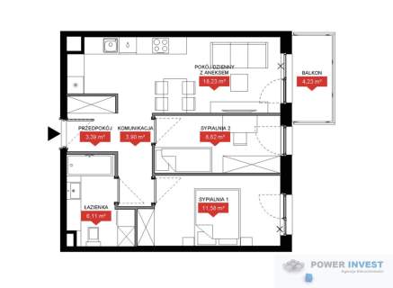 3 pokoje Smart Home Balkon 52m 0% PCC