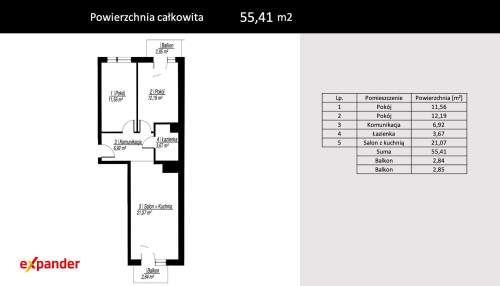 3 pokoje i 2 balkony poniżej 550 tys. zł
