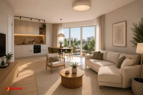 3 pokoje Balkon 8,8 m Bez PCC Rynek pierwotny