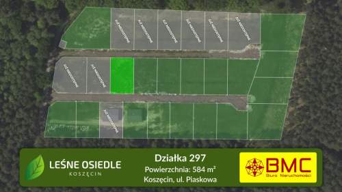Działka otoczona lasami 585m2 Koszęcin 160zł/m2
