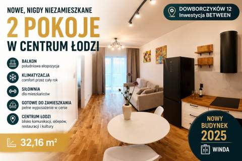Gotowe mieszkanie z klimatyzacją w centrum Łodzi