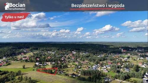 Malownicza, płaska, uzbrojona działka- Koleczkowo 