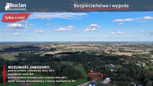 Uzbrojona, płaska, słoneczna działka budowlana 