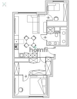 Apartament 69 mkw na Woli z gotowym projektem