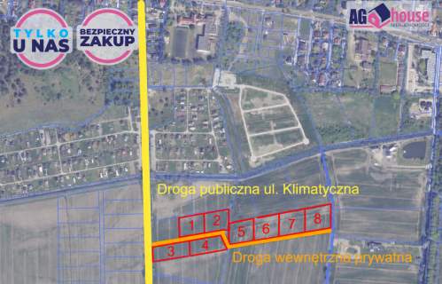 Działki inwestycyjne - możliwość zabudowy domkami